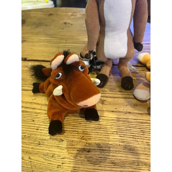 Vintage Disney Store Bendable Timon kiara pumba The Lion King Stuffed Plushes - Picture 2 of 7